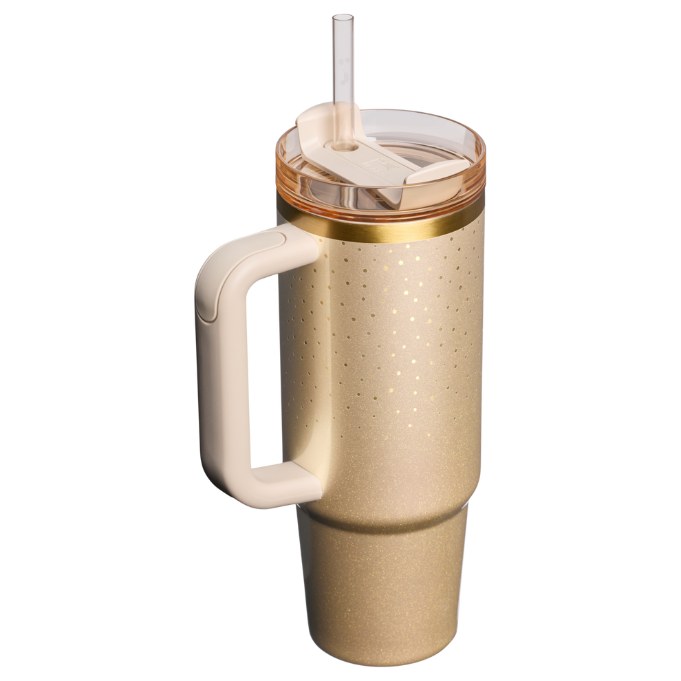 Stanley 1913 Cheers & Cheer The Quencher®H2.0 FlowState™ Tumbler 30 OZ in Prosecco Shimmer