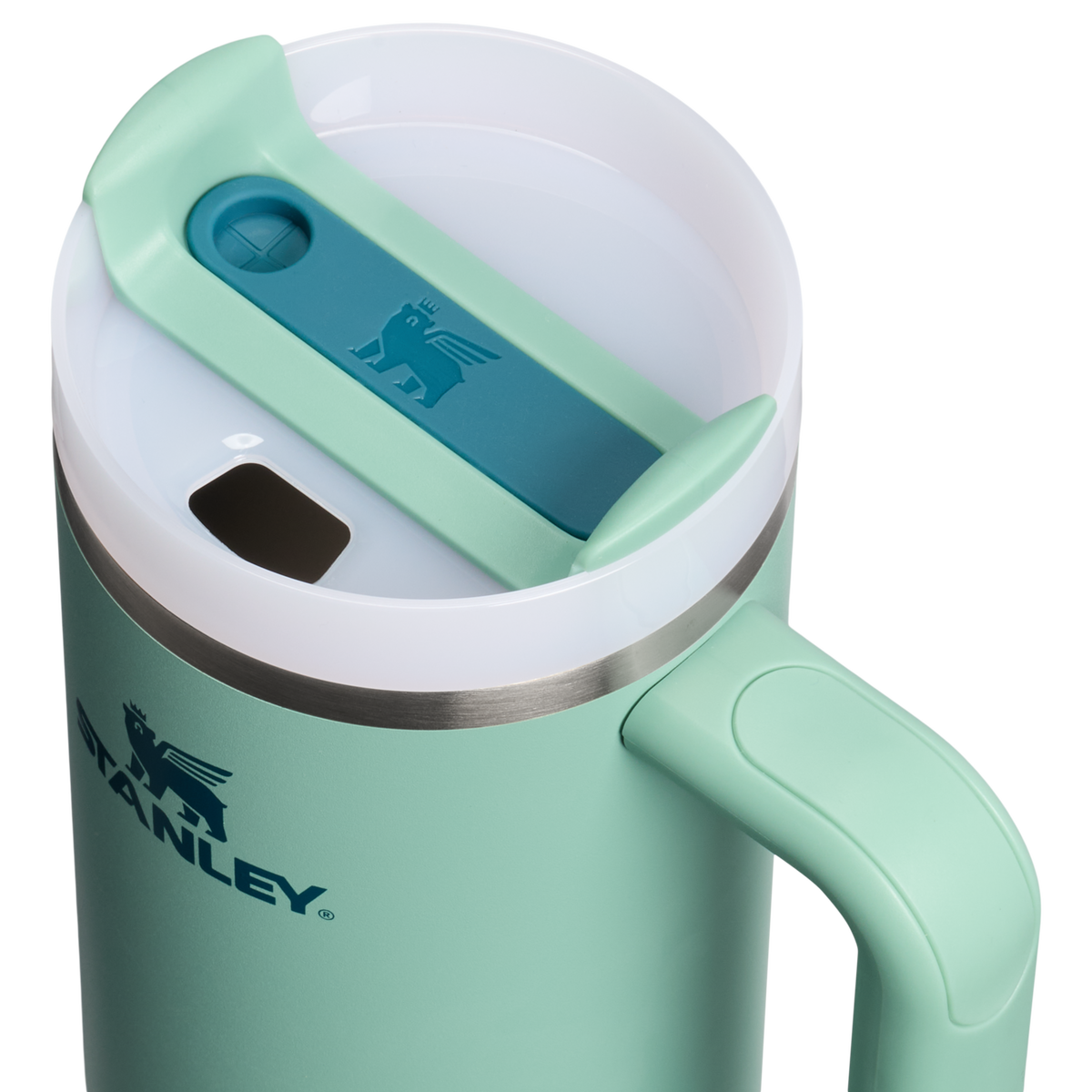 Stanley 1913 The Quencher H2.0 Flowstate™ Tumbler 30 OZ in Spring Green | Lid Detailed View
