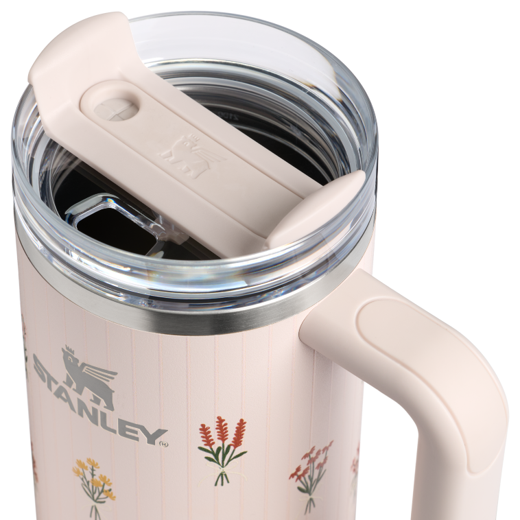 Stanley 1913 The Quencher® H2.0 FlowState Tumbler 40 OZ Rose Quartz Bouquets in Rose Quartz Bouquets