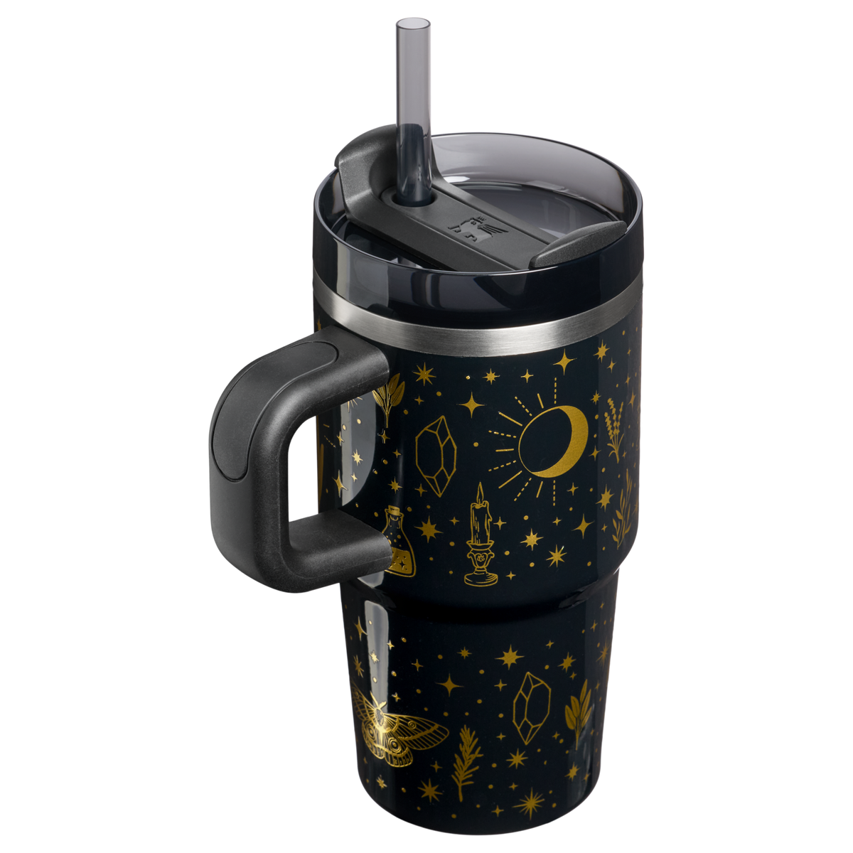 Stanley 1913 Halloween Quencher®  H2.0 Flowstate™ Tumbler | 20 oz in Black Magic | Back View