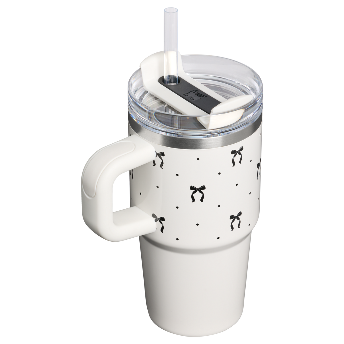 Stanley 1913 The Quencher H2.0 Tumbler 20 oz The Holiday Collection in Salt Bows | Back View