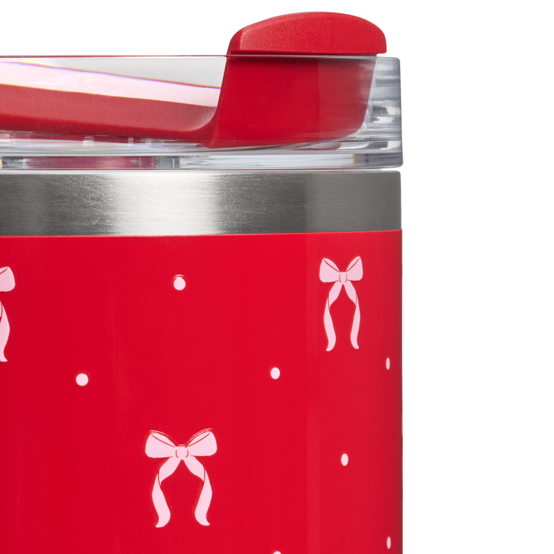 Stanley 1913 The Quencher H2.0 Tumbler 30 oz The Holiday Collection in Rouge Bows | Detailed View
