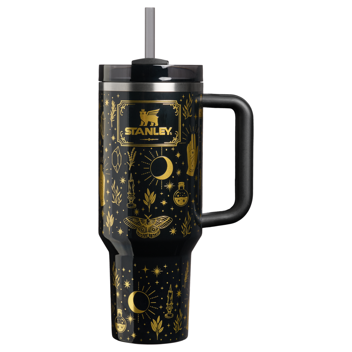Stanley 1913 Halloween Quencher®  H2.0 Flowstate™ Tumbler | 40 oz in Black Magic | Front View