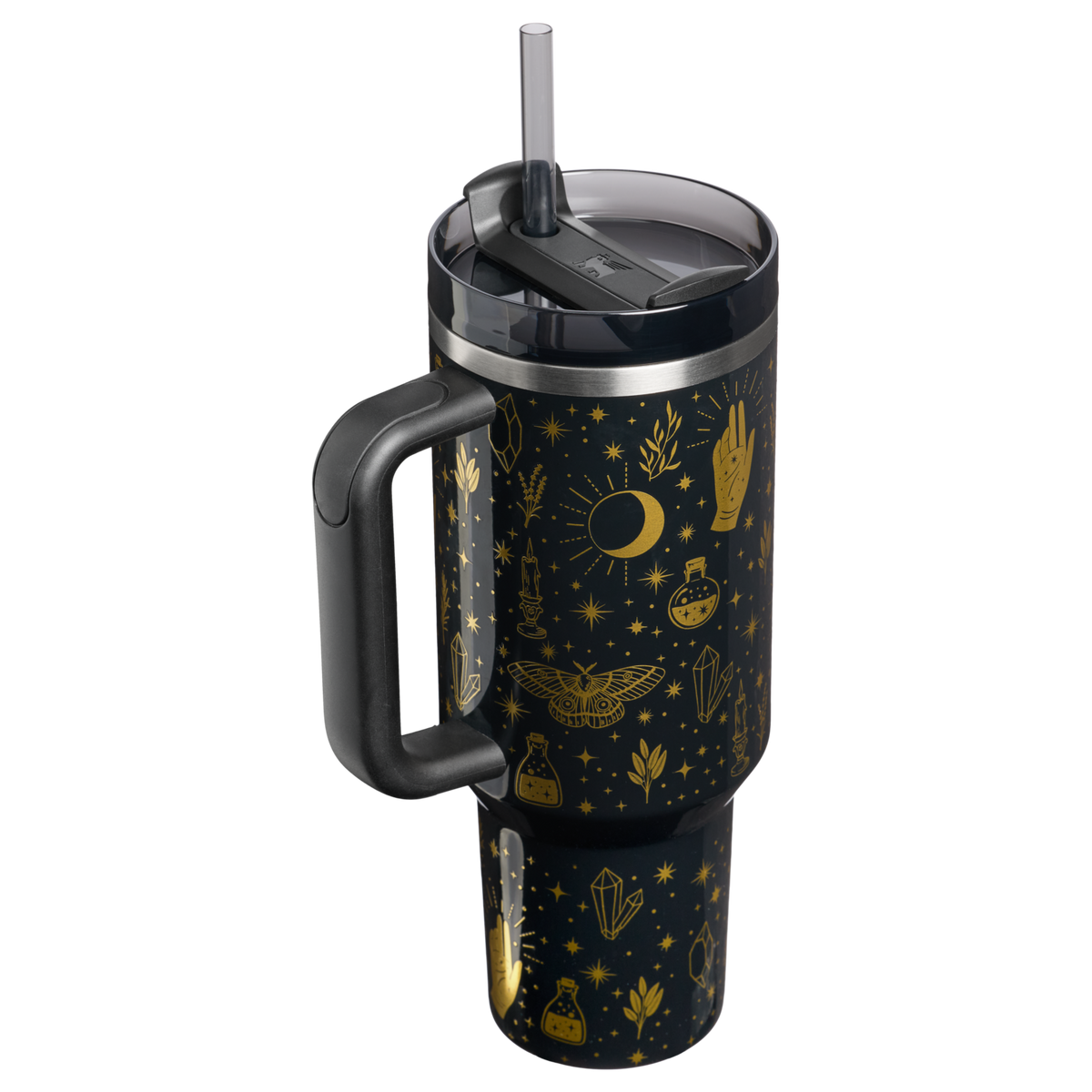 Stanley 1913 Halloween Quencher®  H2.0 Flowstate™ Tumbler | 40 oz in Black Magic | Front View
