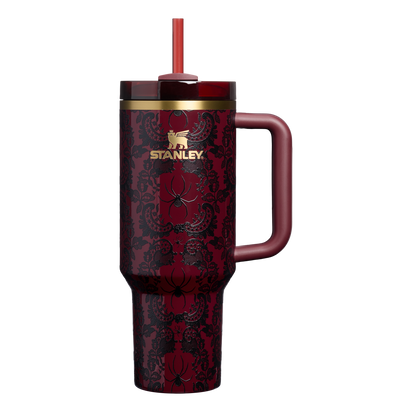 Stanley 1913 Halloween Quencher®  H2.0 Flowstate™ Tumbler | 40 oz in Bordeaux Lace | Front View