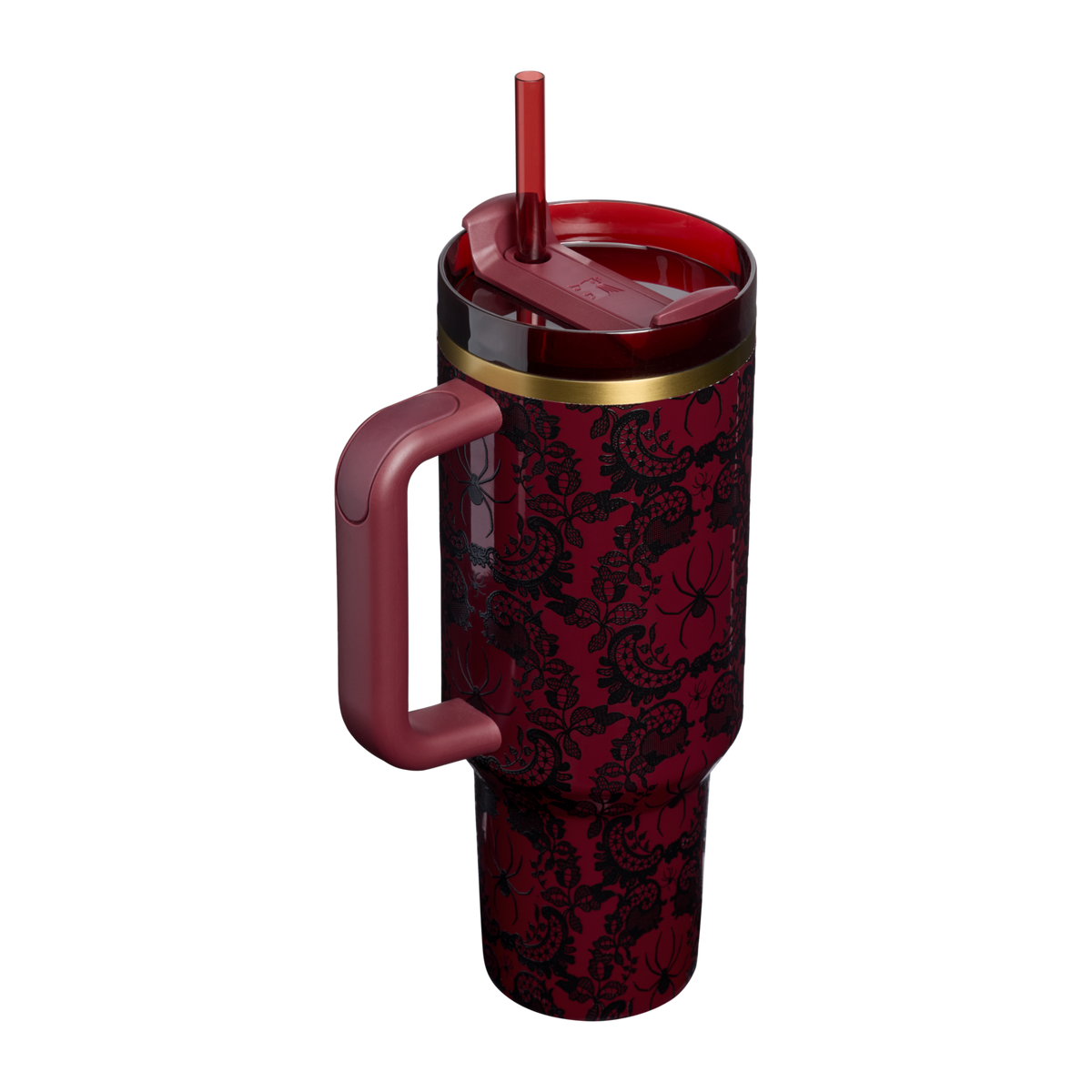 Stanley 1913 Halloween Quencher®  H2.0 Flowstate™ Tumbler | 40 oz in Bordeaux Lace | Back View