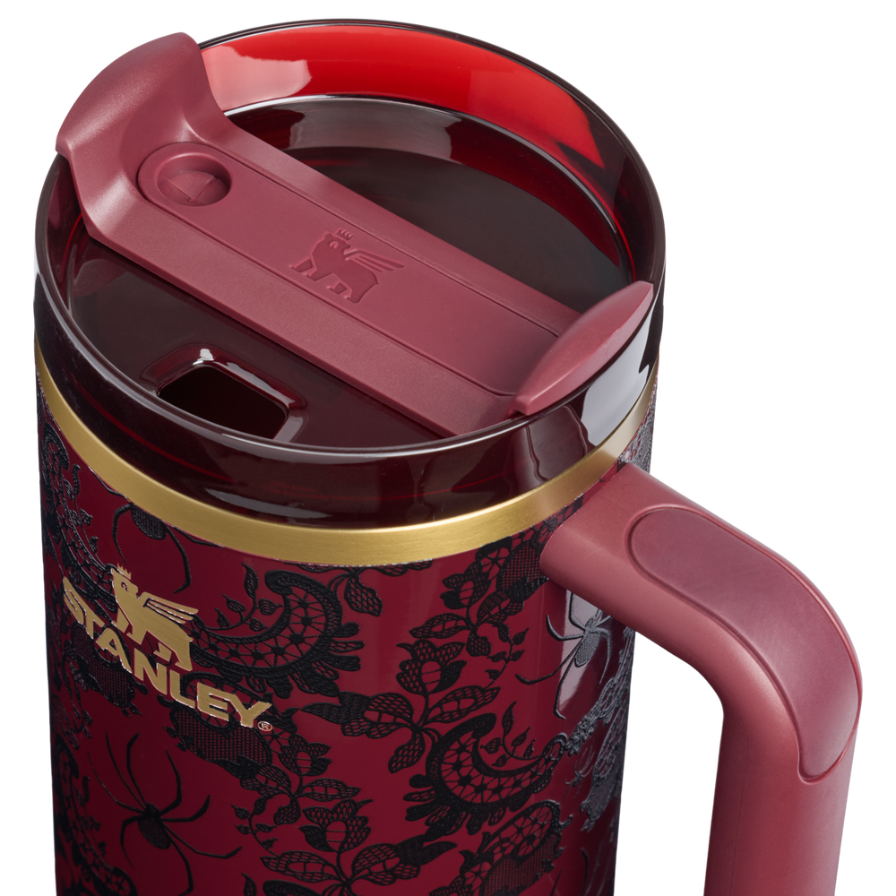 Stanley 1913 Halloween Quencher®  H2.0 Flowstate™ Tumbler | 40 oz in Bordeaux Lace | Lid Detailed View