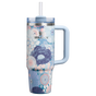 Swatch for Stanley 1913 The Quencher H2.0 Flowstate™ Tumbler 30 OZ in Blue Dream Wildflower | Front View