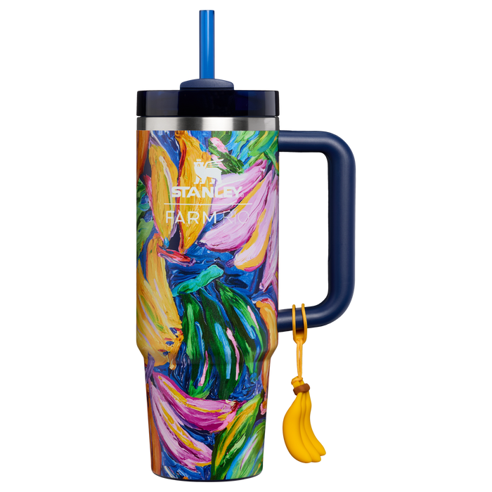 Stanley 1913 Stanley 1913 x FARM Rio Quencher® H2.0 Flowstate™ Tumbler Painted Bananas 30 oz in Farm Rio Painted Bananas