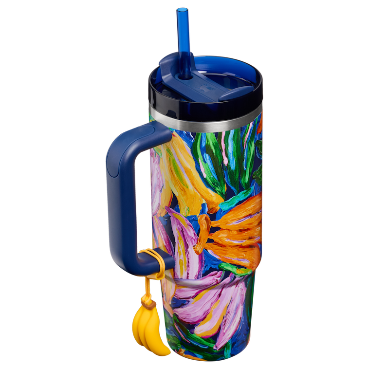 Stanley 1913 Stanley 1913 x FARM Rio Quencher® H2.0 Flowstate™ Tumbler Painted Bananas 30 oz in Farm Rio Painted Bananas | View 1