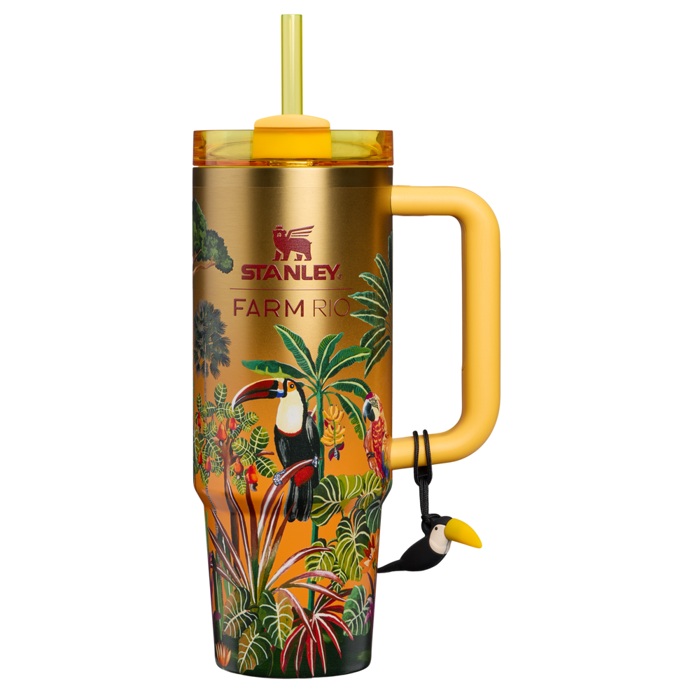 Stanley 1913 Stanley 1913 x FARM Rio Quencher® H2.0 Flowstate™ Tumbler Tropical Woods 30 oz in Tropical Woods