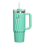 Swatch for Stanley 1913 The Quencher®  H2.0  Flowstate™ Tumbler 30 oz | High Summer in Dream Green Tile | Front View