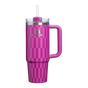Swatch for Stanley 1913 The Quencher®  H2.0  Flowstate™ Tumbler 30 oz | High Summer in Purple Blossom Tile | Front View