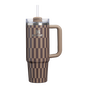 Swatch for Stanley 1913 The Quencher®  H2.0  Flowstate™ Tumbler 30 oz | High Summer in Smokey Taupe Tile | Front View