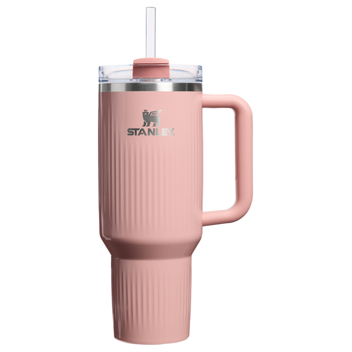 Stanley 1913 The Quencher H2.0 Fluted Tumbler 40 OZ in Peach Rose Gloss | Front View