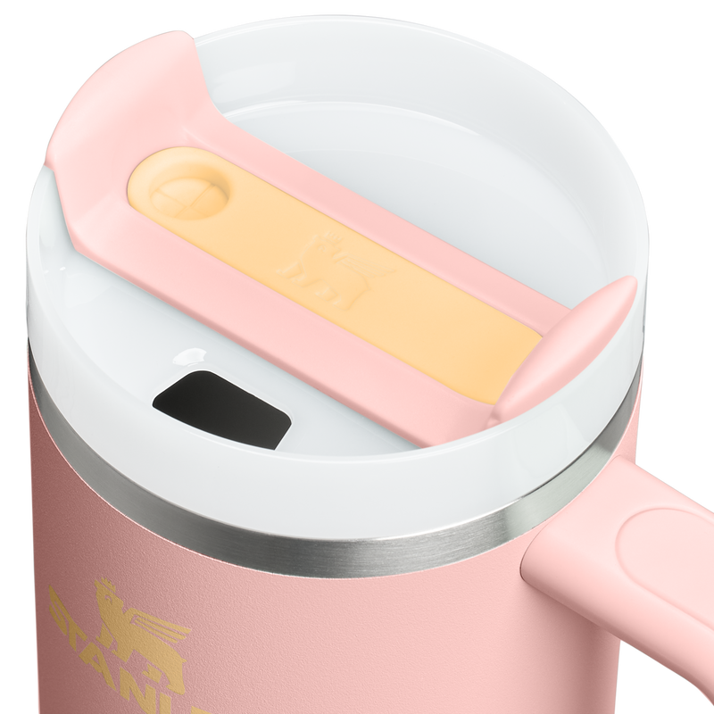 Stanley 1913 The Quencher H2.0 Flowstate™ Tumbler 30 OZ in Peach Rose | Lid Detailed View