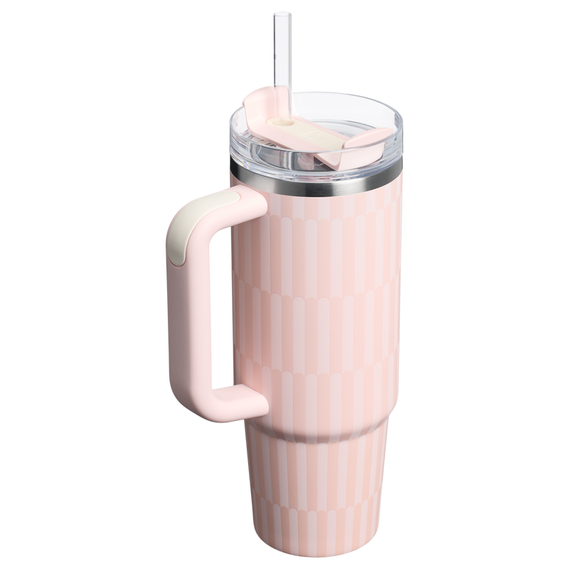 Stanley 1913 The Quencher®  H2.0  Flowstate™ Tumbler 30 oz | High Summer in Tea Rose Tile | Back View