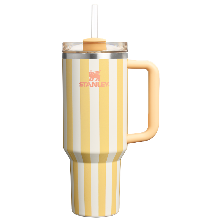 Stanley 1913 The Quencher H2.0 FlowState™ Tumbler 40 OZ Oasis Collection in Butter Cabana Gloss | View 1