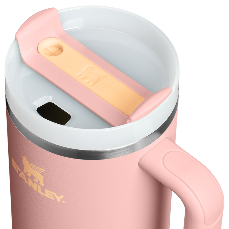 Stanley 1913 The Quencher H2.0 FlowState™ Tumbler 40 OZ in Peach Rose | Lid Detailed View