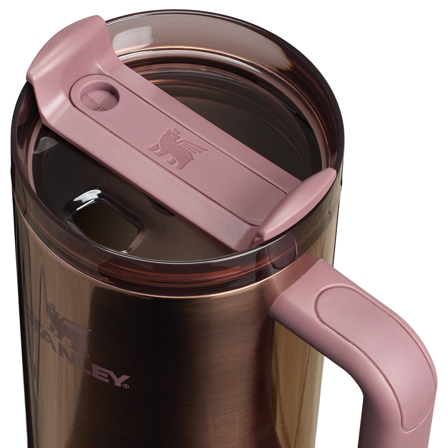 Stanley 1913 The Quencher H2.0 FlowState™ Tumbler 40 OZ in Polished Rose Gold | View 2
