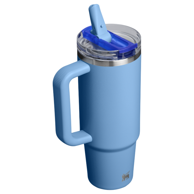 Stanley 1913 The Quencher ProTour Flip Straw Tumbler 30 OZ in Blue Sky | Back View