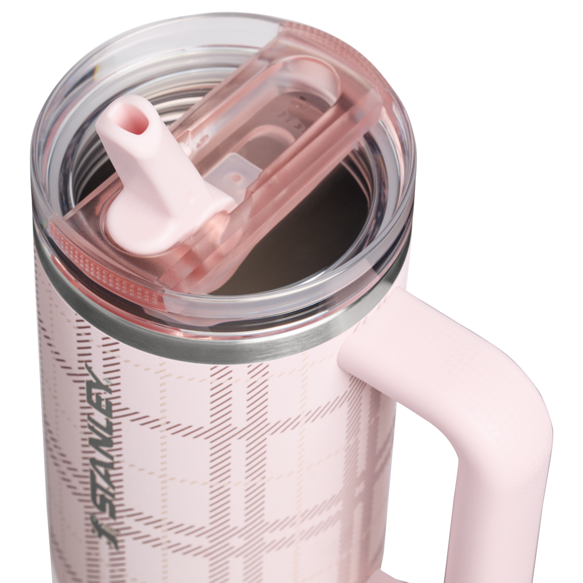 Stanley 1913 The Quencher® ProTour Tumbler 30oz Spring Reset Collection in Blossom Plaid | Lid Detailed View