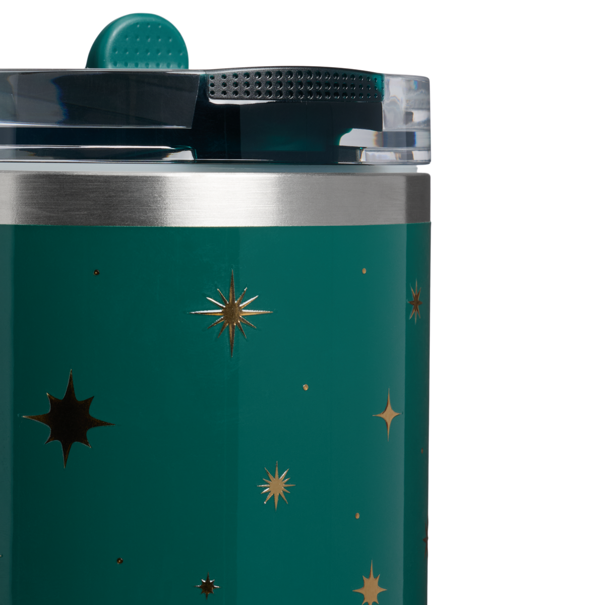 Stanley 1913 The Quencher Protour Tumbler 30 oz The Holiday Collection in Shadow Green Night Sky | Detailed View