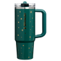 Swatch for Stanley 1913 The Quencher Protour Tumbler 30 oz The Holiday Collection in Shadow Green Night Sky | Front View