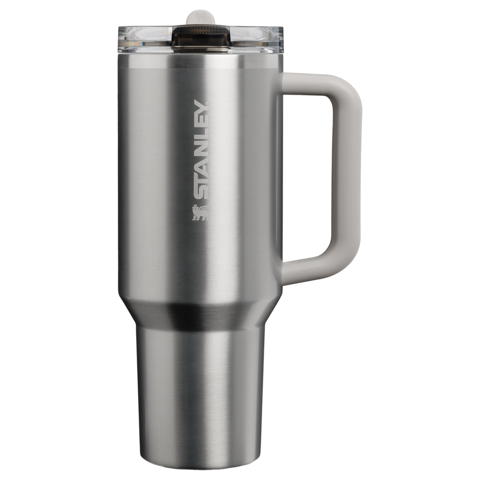 Stanley 1913 The Quencher ProTour Flip Straw Tumbler 40 OZ in Stainless Steel Ash | Front View
