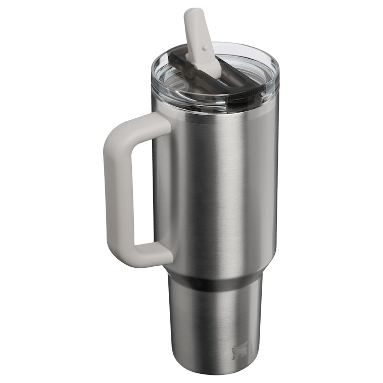 Stanley 1913 The Quencher ProTour Flip Straw Tumbler 40 OZ in Stainless Steel Ash | Back View