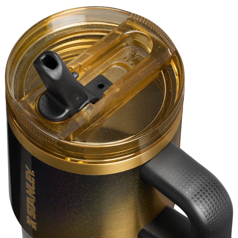 Stanley 1913 The Quencher® ProTour Flip Straw Tumbler 20 OZ in Black Honey | Lid Detailed View
