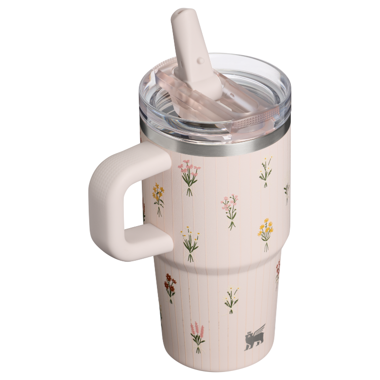 Stanley 1913 The Quencher ProTour Flip Straw Tumbler 20 OZ Rose Quartz Bouquets in Rose Quartz Bouquets