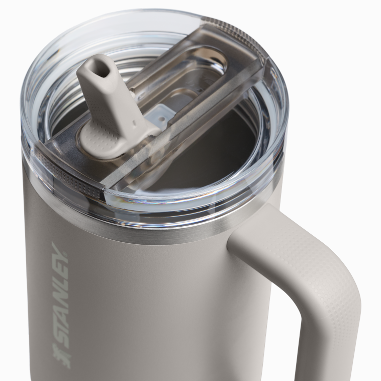 Stanley 1913 The Quencher ProTour Flip Straw Tumbler 30 OZ in Ash | Lid Detailed View
