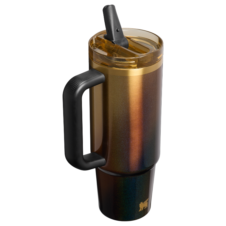 Stanley 1913 The Quencher® ProTour Flip Straw Tumbler 30 OZ in Black Honey | Back View