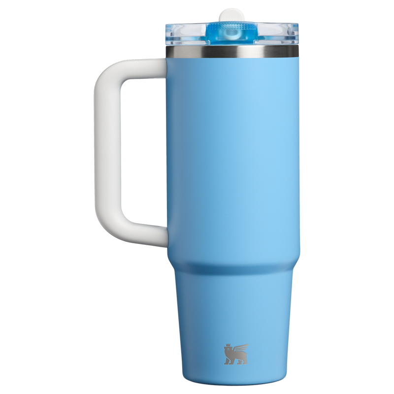Stanley 1913 Country Collection Quencher® ProTour Flip Straw Tumbler 30 OZ in Team Light Blue White | Back View