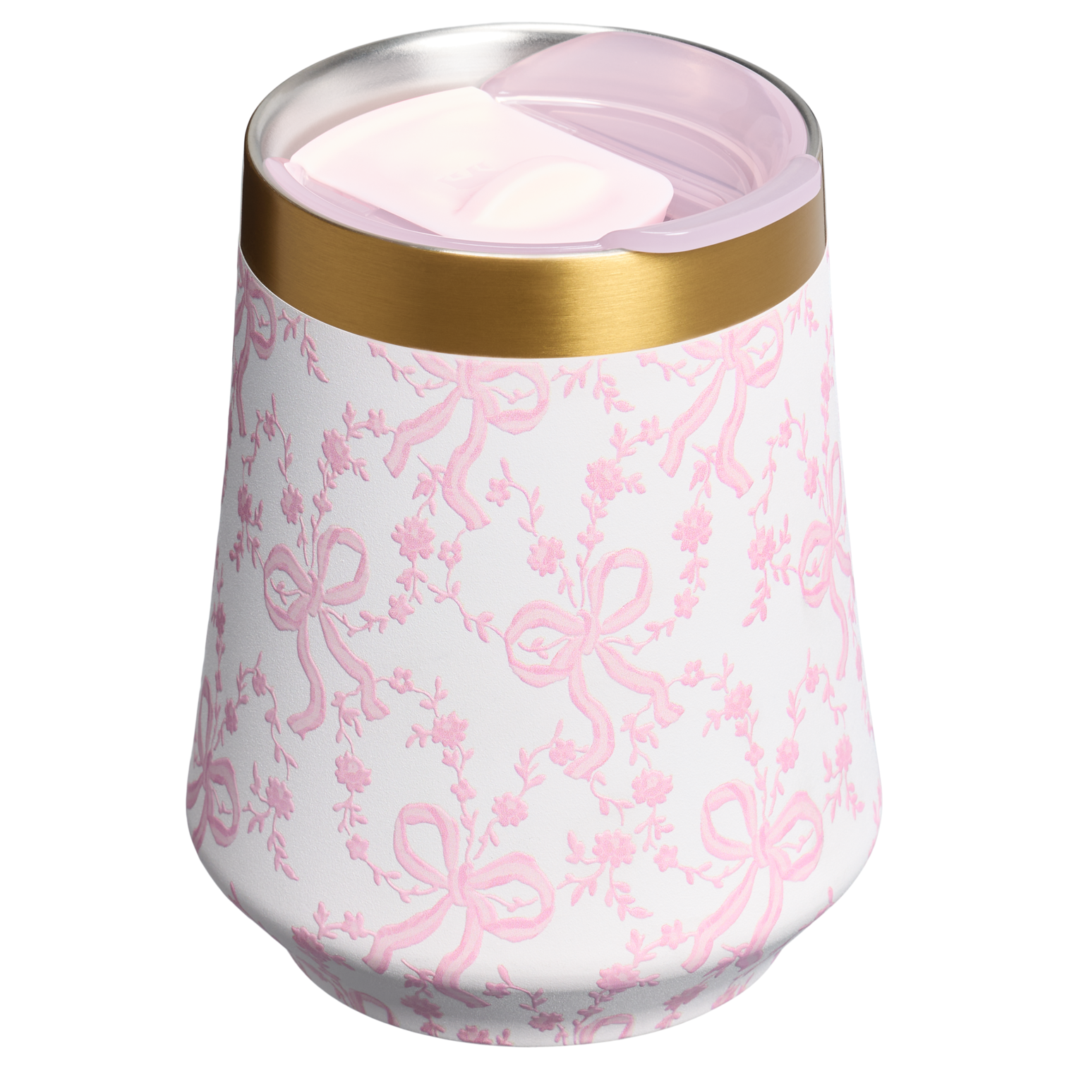Stanley 1913 x LoveShackFancy The Reserve Wine Tumbler | 11oz - Coquette Bow Chantilly - Stanley AU