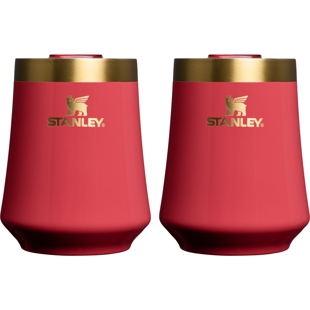 Stanley 1913 Reserve Wine Tumbler Gift Set 11 OZ in Holly Berry Gloss | Front View