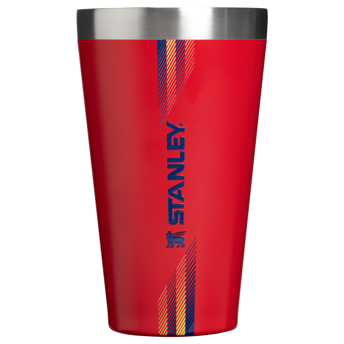 Stanley 1913 Country Collection Stacking Pint 16 OZ in Team Red Dark Blue | Front View