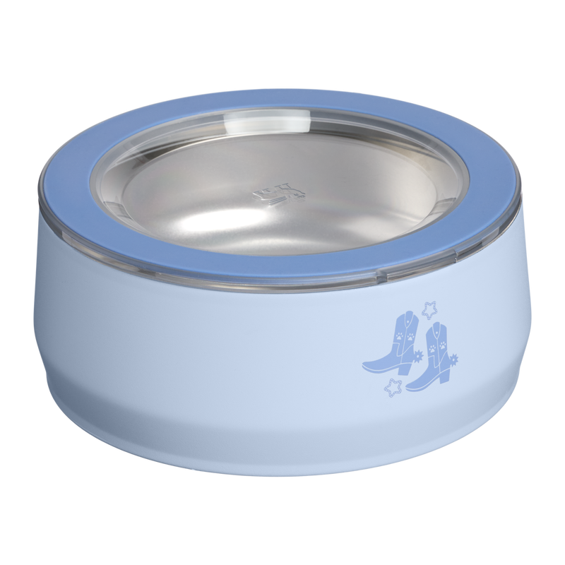Stanley 1913 Stanley 1913 Pet Bowl Sundown Collection 3 Cup 24 oz in Light Denim Western | Back View