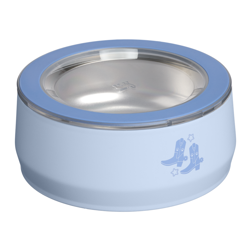 Stanley 1913 Stanley 1913 Pet Bowl Sundown Collection 3 Cup 24 oz in Light Denim Western | Back View