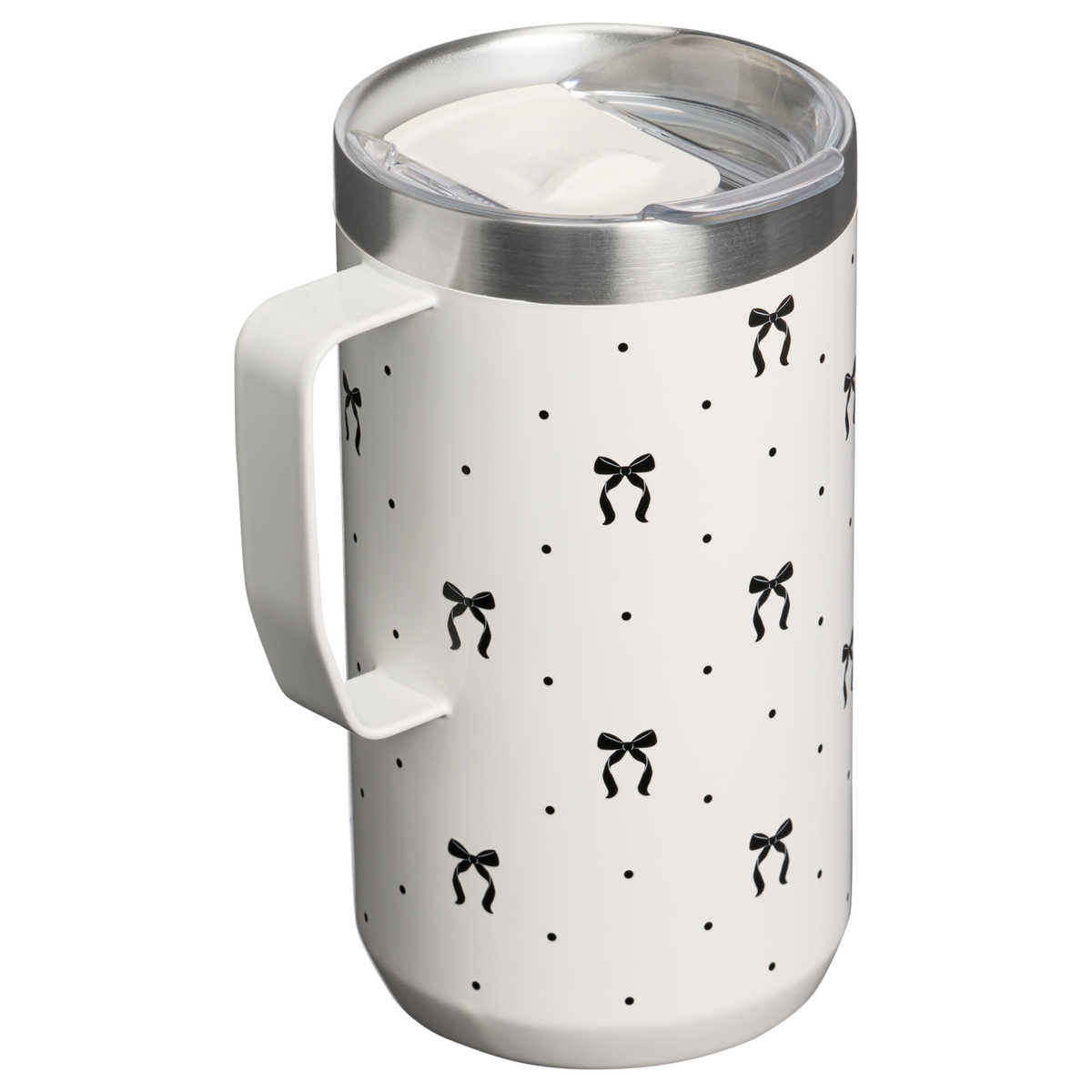 Stanley 1913 The Everyday Camp Mug 24 oz The Holiday Collection in Salt Bows | Back View