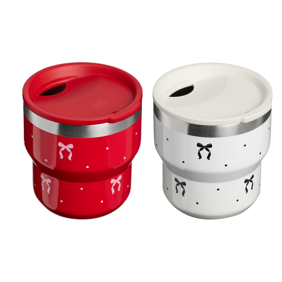 Stanley 1913 Stay-Hot Stacking Cups Gift Set 16 oz The Holiday Collection | Back View