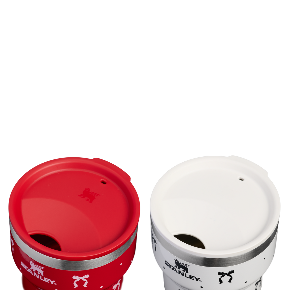 Stanley 1913 Stay-Hot Stacking Cups Gift Set 16 oz The Holiday Collection | Lid Detailed View