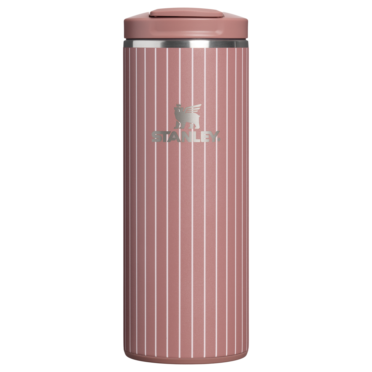 Stanley 1913 Transit Flip Top Mug 12 oz Spring Reset Collection in Moab Pinstripe | Front View