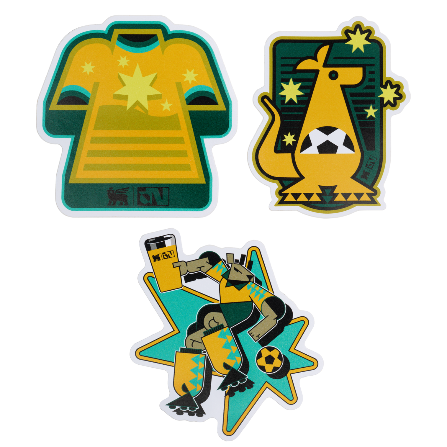 Stanley 1913 Stanley 1913 x Australia Country Collection Sticker Pack in Team Yellow Green