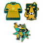 Swatch for Stanley 1913 Stanley 1913 x Australia Country Collection Sticker Pack in Team Yellow Green