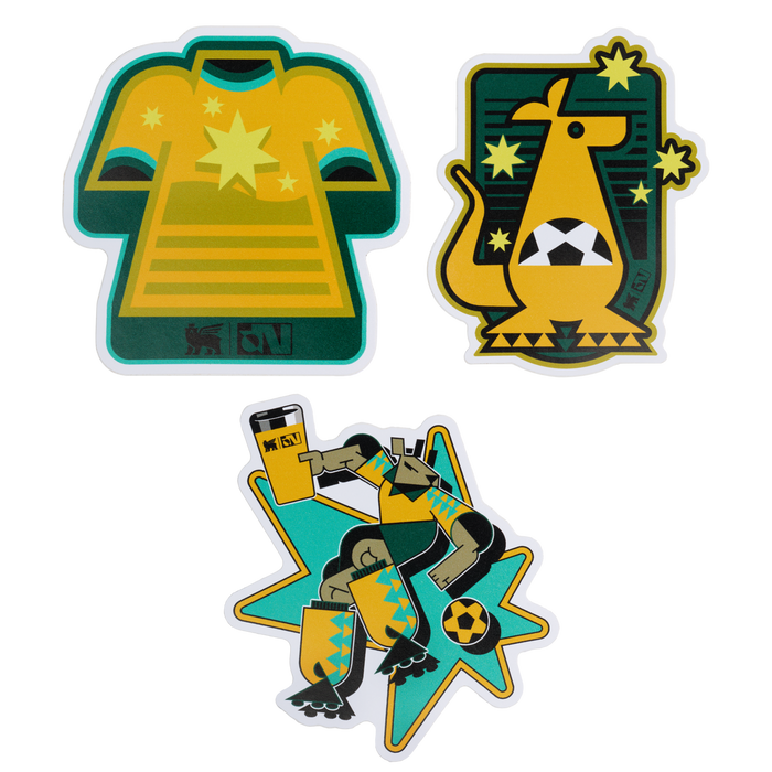 Stanley 1913 Stanley 1913 x Australia Country Collection Sticker Pack in Team Yellow Green