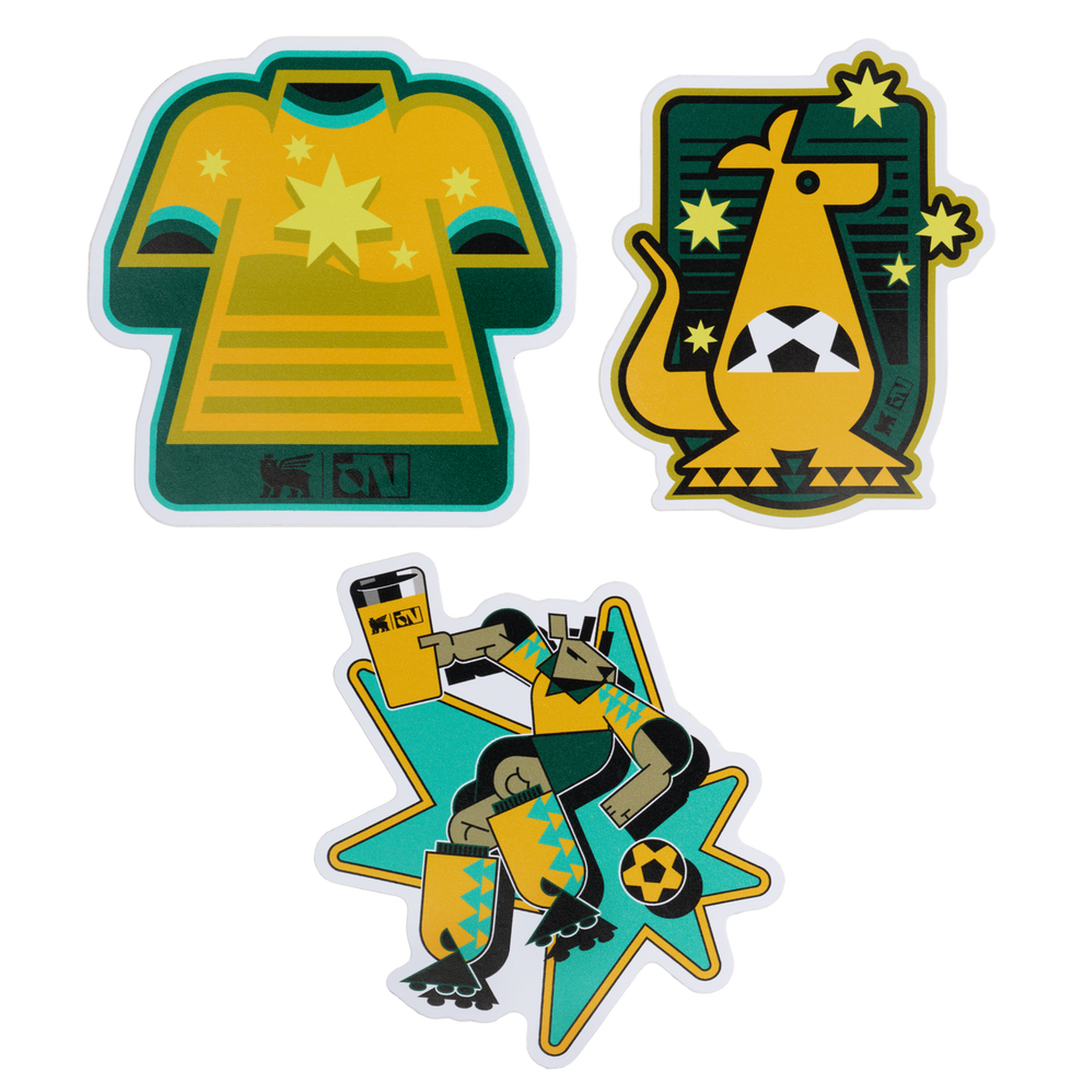 Stanley 1913 Stanley 1913 x Australia Country Collection Sticker Pack in Team Yellow Green