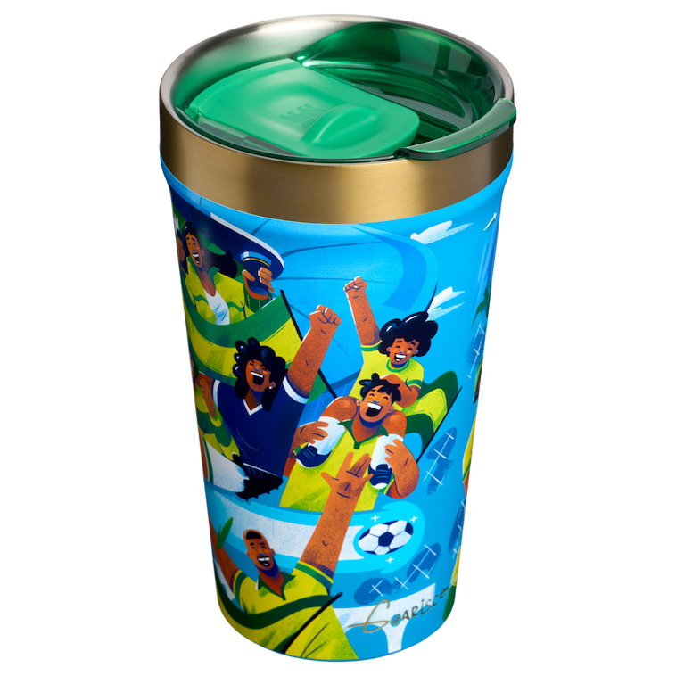 Stanley 1913 The Everyday Tumbler 16 OZ Fútbol Artist Collection Brazil in Brazil | Back View