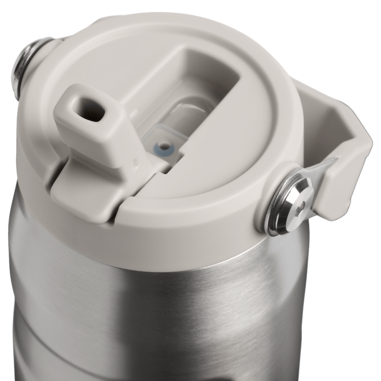 Stanley 1913 The IceFlow™ Bottle with Flip Straw Lid 24 OZ in Stainless Steel Ash | View 2